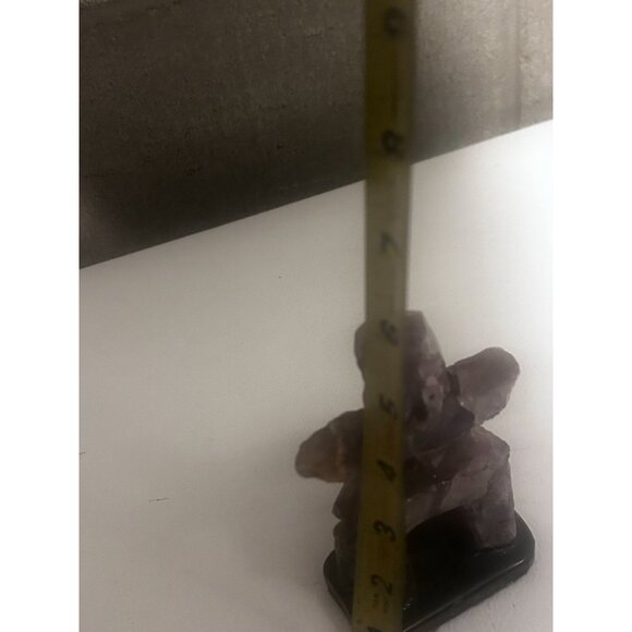 Inukshuk Amethyst Canadian Thunder Bay Carved Stone Figure Statue - Picture 8 of 8
